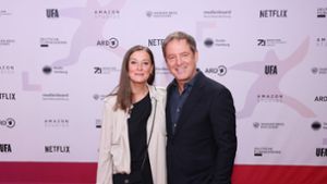 Alexandra Maria Lara und Florian Gallenberger kommen zu der Verleihung des Nachwuchspreises First steps für Filmschaffende. Foto: Gerald Matzka/dpa