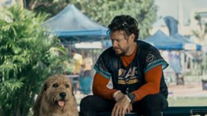 Mark Wahlberg als Michael in einer Szene des Films Arthur der Große. Der Schauspieler setzt sich für die Adoption von Haustieren ein. Foto: Carlos Rodriguez/Lionsgate/dpa