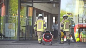 Die Feuerwehr musste aufgrund eines Feuers zum Schwarzwald-Baar-Klinikum ausrücken. Foto: Marc Eich